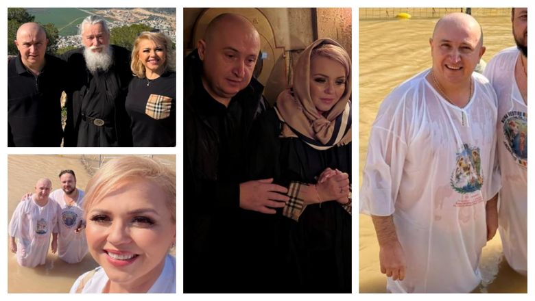 Țara Sfântă, vizitată iar de către cuplul de interpreți de muzică populară, Cornelia și Lupu Rednic! Ce l-a determinat pe artist să facă un botez în Apa Iordanului?