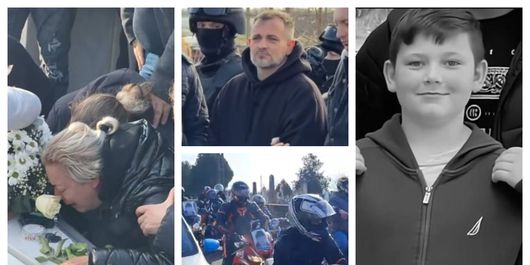 Gest impresionant făcut de motocicliștii din localitatea Cenei, atunci când Alin a fost condus pe ultimul drum! Suferința părinților este greu de descris în cuvinte