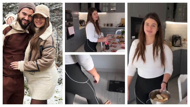 Câte kilograme a slăbit Denisa Sterp la o lună de la naștere. Iancu și-a urcat soția pe cântar și a lăudat-o: „Cifrele vorbesc.”