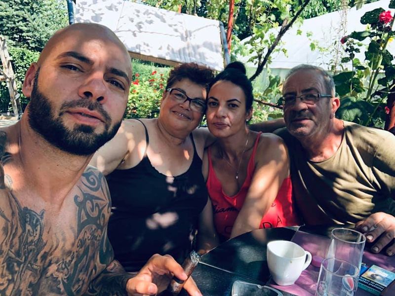 Giani Kiriță și mama sa