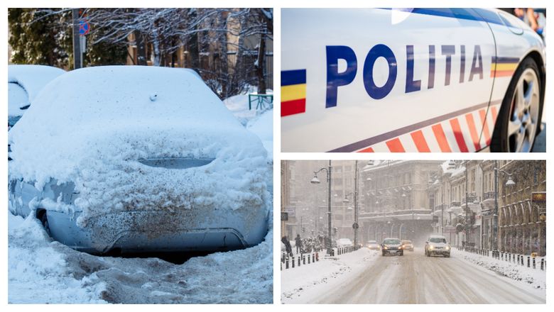 Amendă de până la 4.000 de lei pentru șoferii care fac această greșeală pe timp de ninsoare