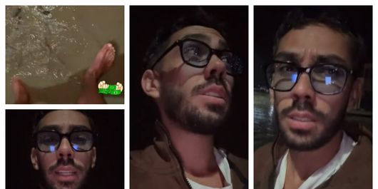 Armin Nicoară, imagini șocante! Artistul s-a filmat aproape dezbrăcat în ploaie: „Când eram mai mic, îmi spunea bunica mea...”