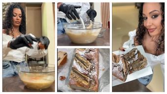 Rețeta delicioasă de banana bread a Majdei Aboulumosha: „La final adăugați fulgii de ciocolată.”