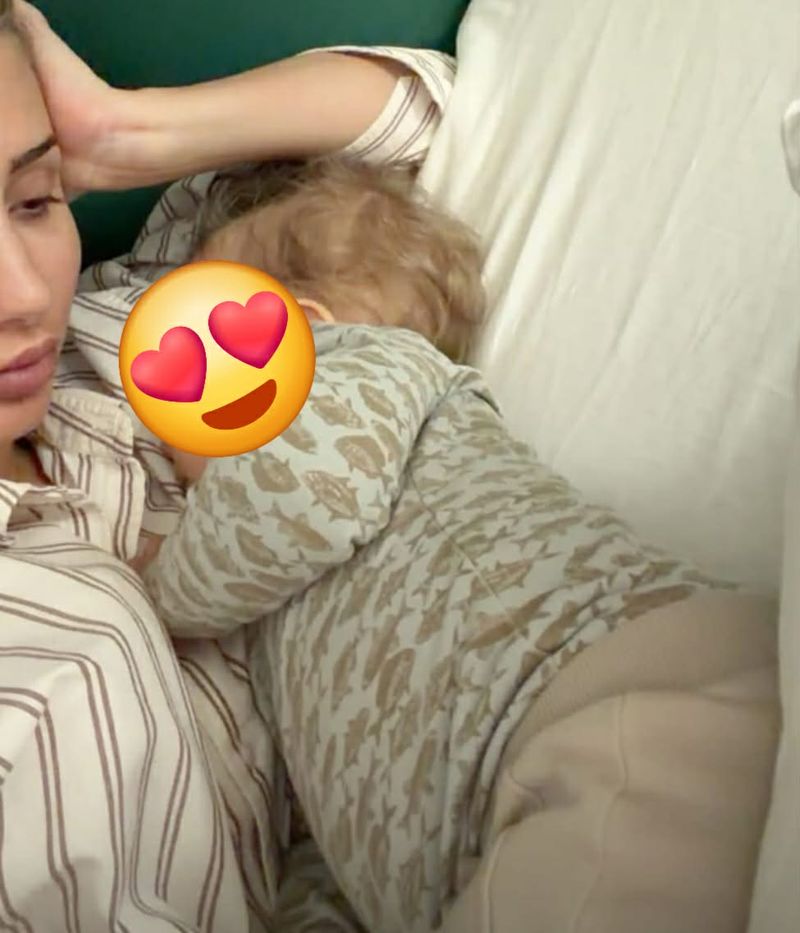 Claudia Puican și fiul ei