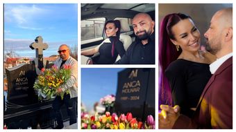 Ce a găsit Claudiu Molnar la mormântul soției sale, Anca. Durerea este din ce în ce mai mare fără jumătatea lui: “Unele lucruri nu se ofilesc niciodată.”