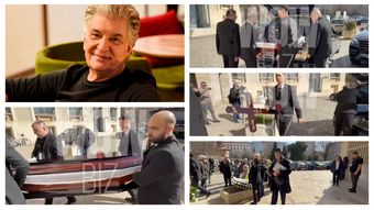 FOTO Primele imagini de la priveghiul lui Mugurel Vrabete! Cine a venit să își ia rămas-bun: „Spectacolul trebuie să continue.”