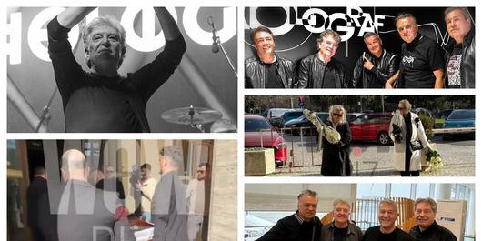 FOTO De ce membrii trupei Holograf nu au fost prezenți la momentul depunerii sicriului lui Mugurel Vrabete? Soția lui Romeo Dediu a făcut un gest impresionant