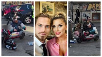 Ilan Laufer a fost acroșat de un autoturism, în timp ce era pe trotinetă cu gemenii săi