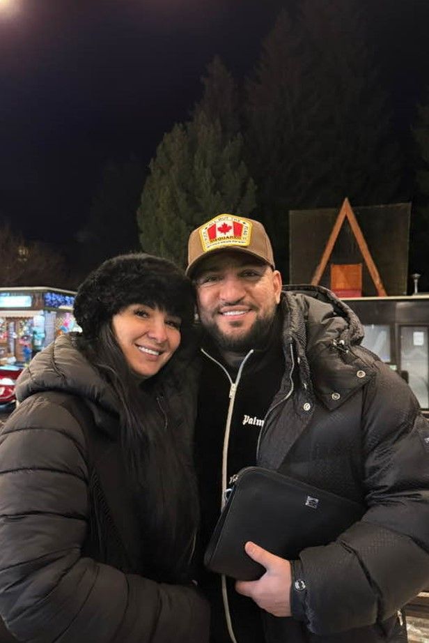 Costel Biju și soția lui