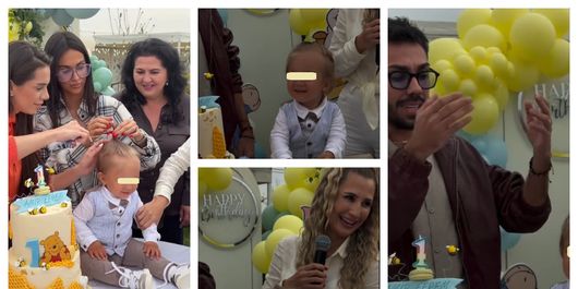 Ce a ales Amir, fiul lui Armin Nicoară, de pe tavă, la tăierea moțului: „A ales pe sprânceană!”