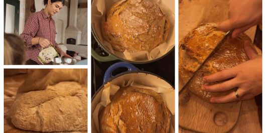 Pâine fără frământare, rețeta pregătită pas cu pas de Ileana Sterp: “Poate să o facă oricine!”