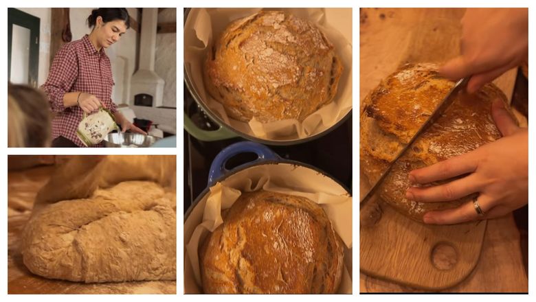 Pâine fără frământare, rețeta pregătită pas cu pas de Ileana Sterp: “Poate să o facă oricine!”