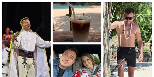 Valentin Sanfira, mesaj subtil de pe plajă, în timp ce se afla în vacanță. Ce moment a surprins artistul