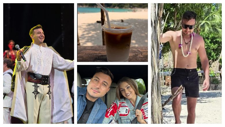 Valentin Sanfira, mesaj subtil de pe plajă, în timp ce se afla în vacanță. Ce moment a surprins artistul