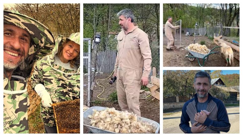 Dragoș Bucur s-a apucat de tuns oi de 1 mai! Cum a reacționat Dana Nălbaru: „Doamne ferește.”
