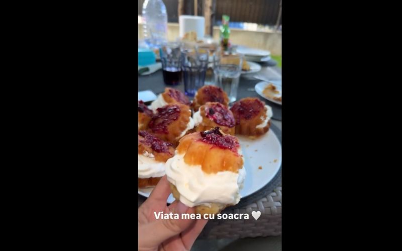 Deea Maxer a prezentat dulciurile pregătite de viitoarea soacră