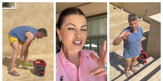 Cum l-a surprins Gabriela Cristea pe soțul ei, Tavi Clonda. Cei doi pregătesc ultimele detalii pentru vară: “Nu vine nimeni să mă ajute.”