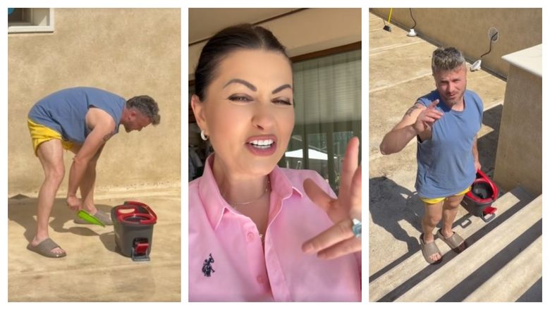Cum l-a surprins Gabriela Cristea pe soțul ei, Tavi Clonda. Cei doi pregătesc ultimele detalii pentru vară: “Nu vine nimeni să mă ajute.”