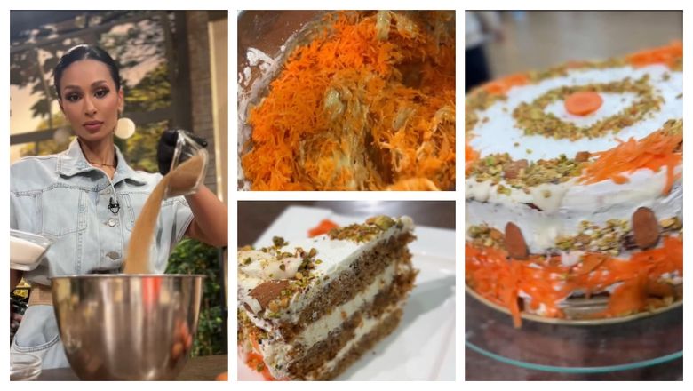 Rețeta de tort de morcovi cu cremă de brânză a Majdei: „Coci la 170°C timp de 45-50 de minute.” Rețeta de tort de morcovi cu cremă de brânză a Majdei: „Coci la 170°C timp de 45-50 de minute.”