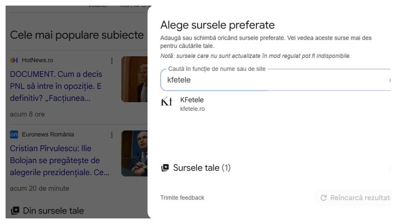 Surse preferate