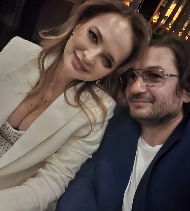 Florin Dumitrescu și soția sa