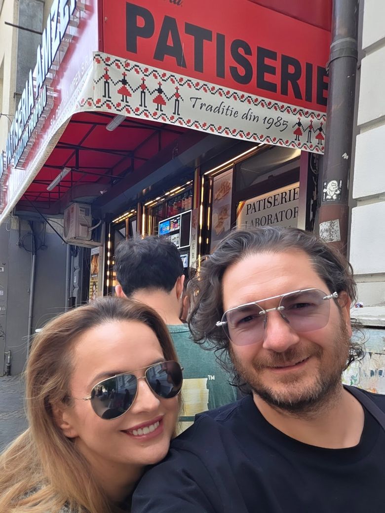 Florin Dumitrescu și soția sa