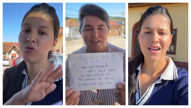 Mama Geta și fiica ei, Getuța, în fața primăriei. Ce a vrut să-i dea fiicei sale, însă tânăra a refuzat: “A venit să-mi treacă averea.”