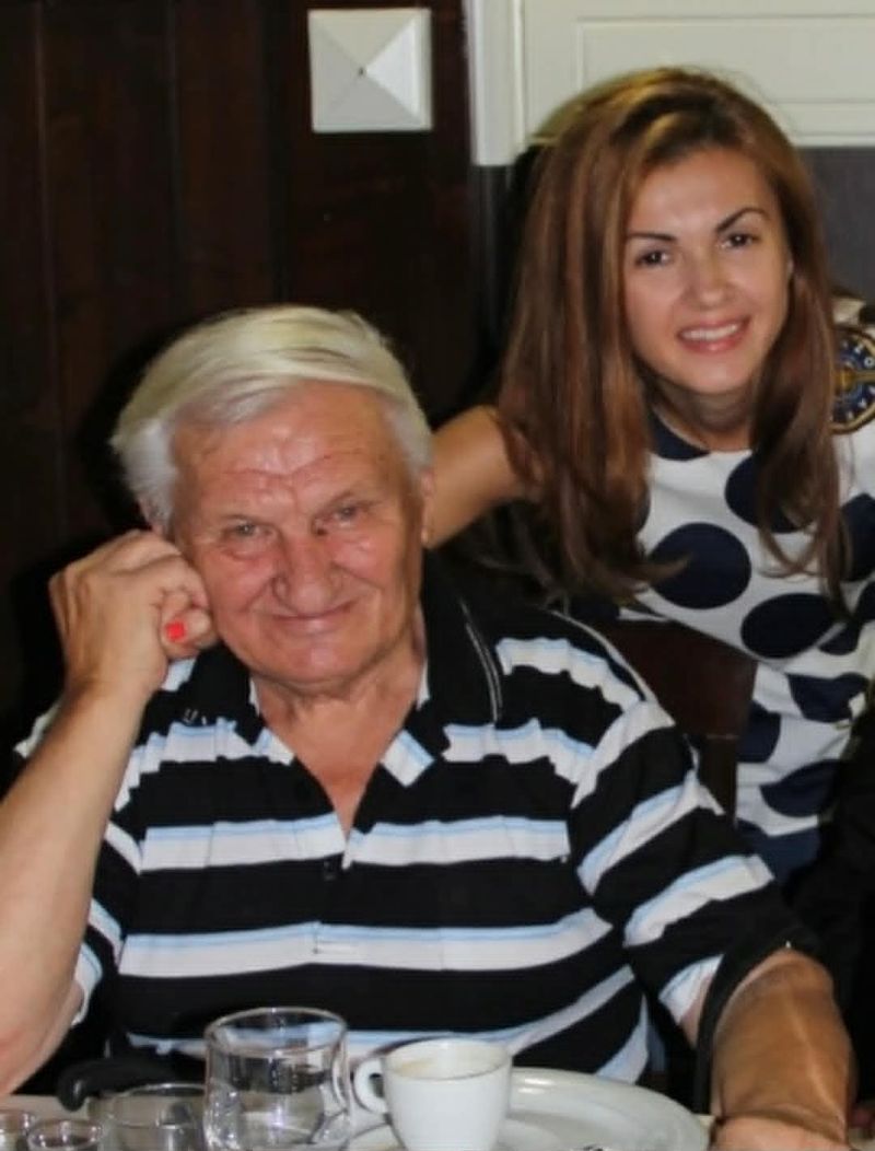 Andreea Voica și socrul ei