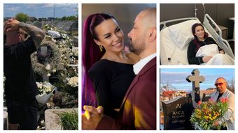 Doi ani de când Anca Molnar s-a stins din viață! Imaginile emoționante postate de Claudiu Molnar de la mormântul soției sale