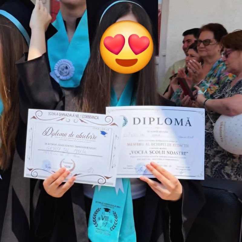 Fiica Danielei Gyorfi- absolvire