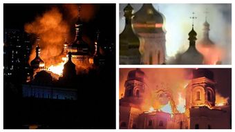 Noi atacuri asupra Kievului! Catedrala Adormirii Maicii Domnului, cuprinsă de flăcări. Reacția Patriarhiei Române: „Ne rugăm lui Dumnezeu!”