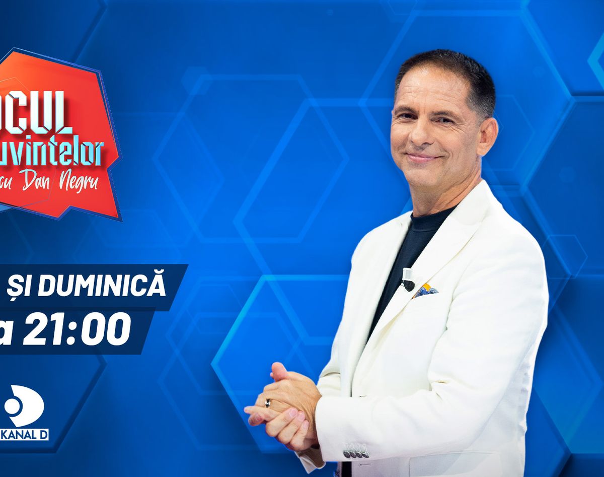 „Jocul cuvintelor cu Dan Negru”, din acest weekend, sâmbăta și duminica, de la 21:00, la Kanal D