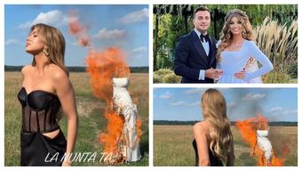 Codruța Filip a incendiat o rochie de mireasă după divorț! Artista a avut o apariție neașteptată, în mediul online: „În rochie albă, să fiu mai frumoasă decât ea.”
