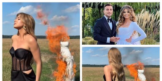 Codruța Filip a incendiat o rochie de mireasă după divorț! Artista a avut o apariție neașteptată, în mediul online: „În rochie albă, să fiu mai frumoasă decât ea.”