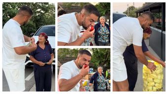 Gestul făcut de Culiță Sterp la o tarabă. Artistul a surprins două vânzătoare din zona Olteniei: „Mie mi se pare că e prea ieftin.”