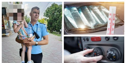 Clipe de coșmar în Iași! O fetiță de 4 ani, găsită singură într-un autoturism în plin cod roșu de caniculă. Ce sancțiune a primit tatăl