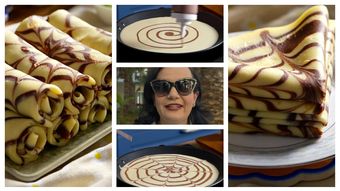 Clătite cu model de pânză de păianjen, rețeta pregătită de Jamilla: “Moi, fragede, perfecte.”