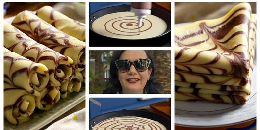Clătite cu model de pânză de păianjen, rețeta pregătită de Jamilla: “Moi, fragede, perfecte.”