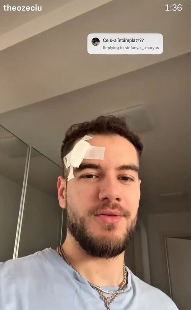Theo Zeciu accidentat