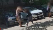 Fetița lovită de mamă