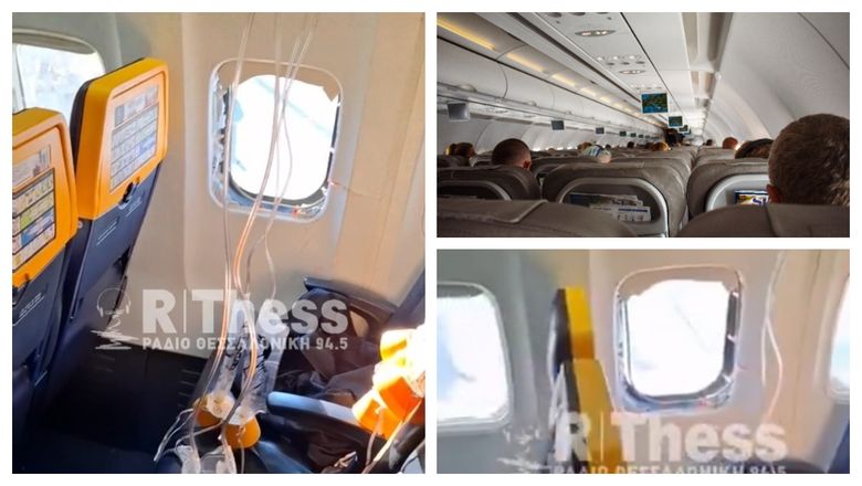 Incident grav în timpul unui zbor de la Salonic la München. Pasagerul de lângă geam a fost aspirat parțial spre exteriorul aeronavei