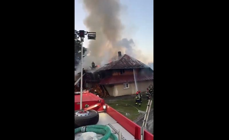 Incendiu la mănăstirea Bisericani