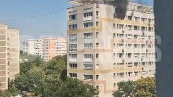 Alertă în Capitală! Un incendiu a izbucnit într-un bloc din București. Pompierii au intervenit de urgență