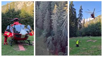 Accident grav în Masivul Ceahlău! Ce s-a întâmplat cu un turist care a căzut în gol 30 de metri