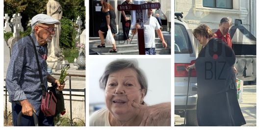 Primele imagini de la înmormântarea Ancăi Pandrea. Apropiații o conduc pe actriță pe ultimul drum