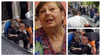 Sora Ancăi Pandrea a fost adusă cu ambulanța și în scaun cu rotile la înmormântare. Imagini sfâșietoare de pe ultimul drum al partenerei lui Iurie Darie
