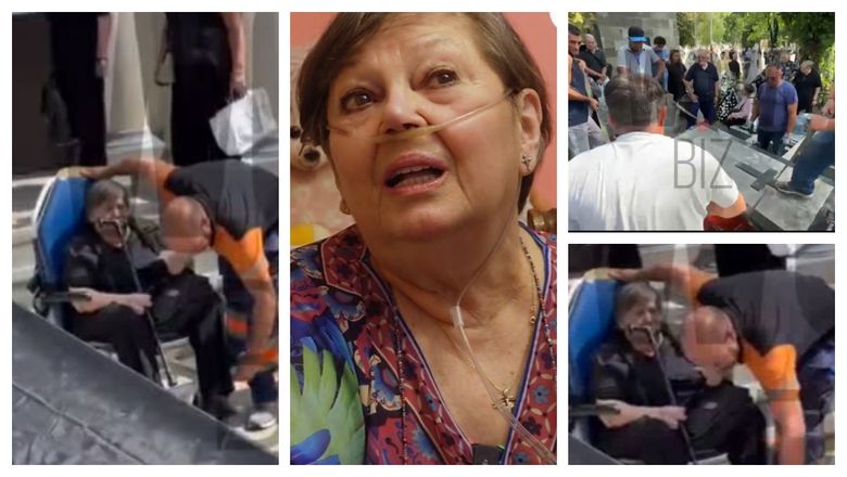 Sora Ancăi Pandrea a fost adusă cu ambulanța și în scaun cu rotile la înmormântare. Imagini sfâșietoare de pe ultimul drum al partenerei lui Iurie Darie