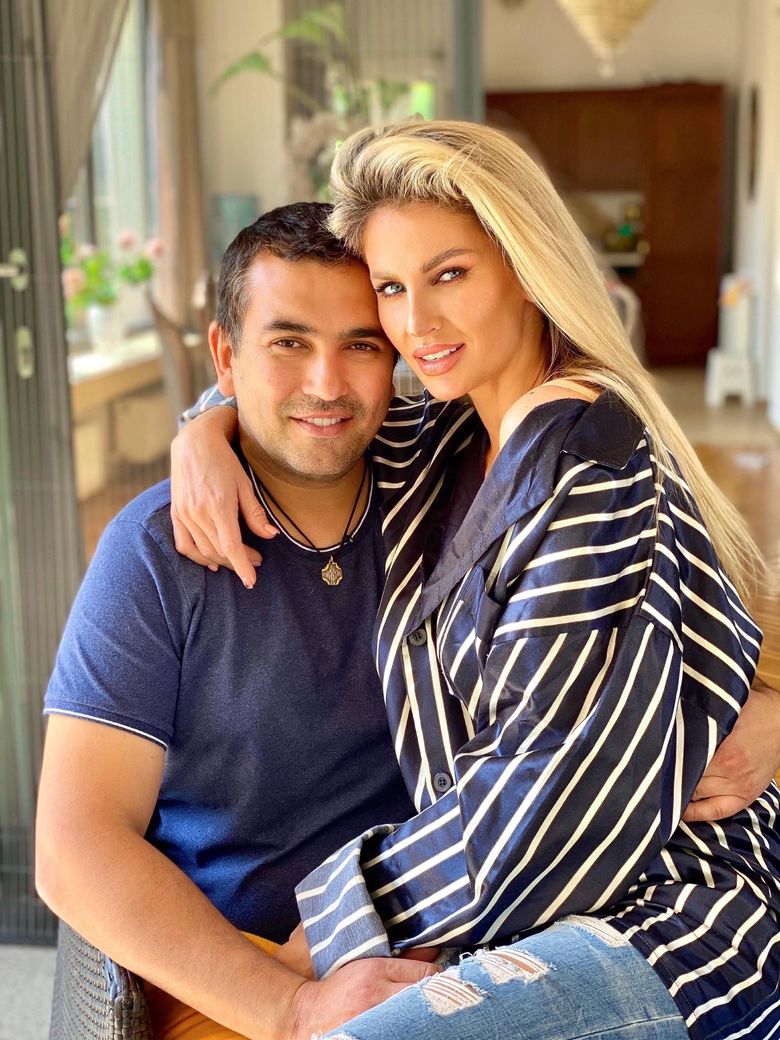 Andreea Bănică și soțul ei