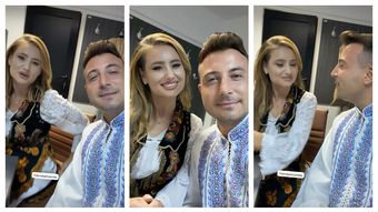 Ce propunere i-a făcut Valentin Sanfira Emiliei Dorobanțu. Cei doi artiști s-au întâlnit la un spectacol: „Să vii să-ți dau!”