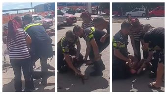 Două femei s-au luat la bătaie cu polițiștii chiar în fața unui supermarket. Cum s-a terminat altercația și ce s-a întâmplat